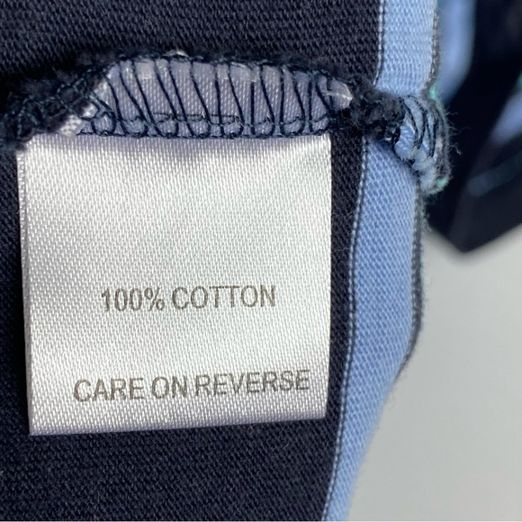 The Black Dog Shirt Size XL Boys Blue Stripes New England Youth T-Shirt Cotton - Picture 12 of 13